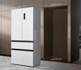 西门子（SIEMENS）(202859)【无界】平嵌 501L大容量法式多门 家用变频电冰箱 超薄平嵌 双系统双循环 抑菌清新 变温储鲜 KF88E1220C