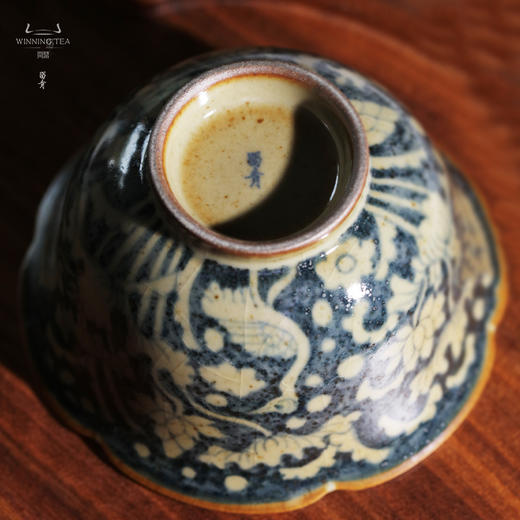 问鼎旗下留青汝瓷椒唐清音盖碗（一路莲科）（缺货） 商品图4