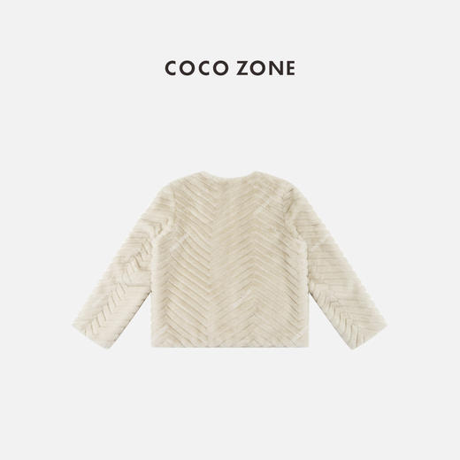 COCO ZONE 秋冬设计感保暖气质圆领长袖外套CC2C2222 商品图1