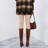 EITIE爱特爱冬季新款复古格纹包臀显瘦高腰半身裙女裙7606308 商品缩略图4