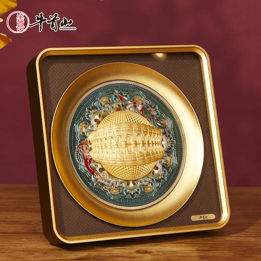 牛首山牛首吉祥摆台金箔高级感敦煌元素原创装饰摆件玄关客厅摆台礼物 商品图1