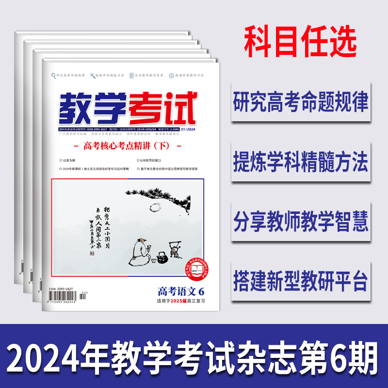 2024教学考试杂志第6期 语文数学英语物理化学生物政治历史地理