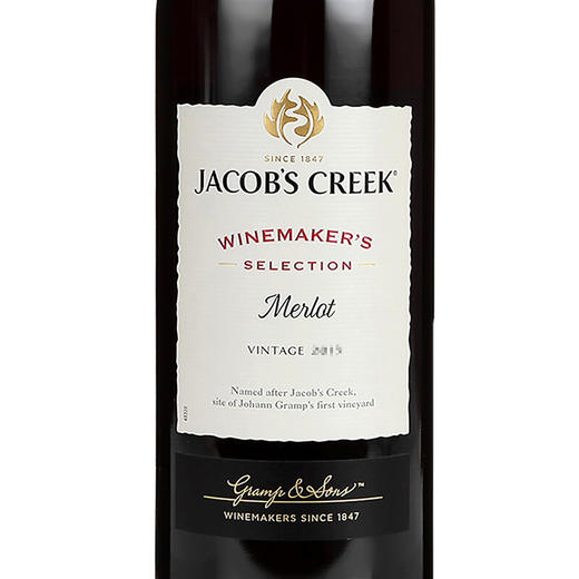 杰卡斯 酿酒师精选系列 梅洛干型红葡萄酒 澳洲原装进口红酒750ml 商品图2