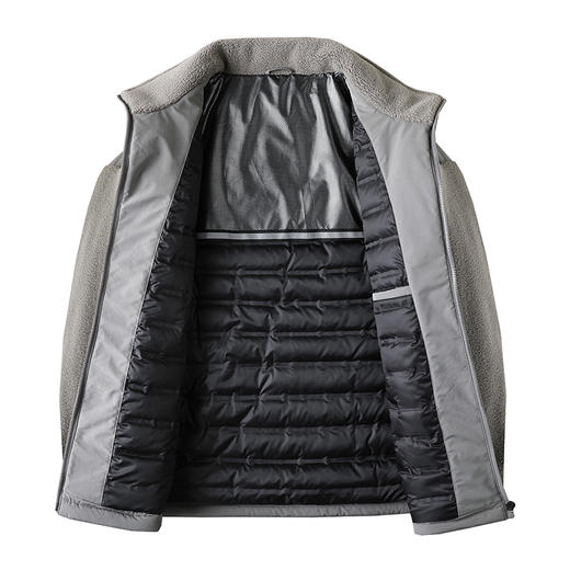 【特大码】【新款DPX】大依优型大码潮款颗粒绒立领羽绒服鸭绒外套休闲胖子大码男休闲宽松加肥加大上衣 商品图3