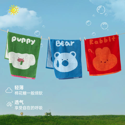 【棉疆溯源】洁丽雅纯棉森林系列毛巾亲肤吸水速成人柔软新疆棉洗脸 商品图3