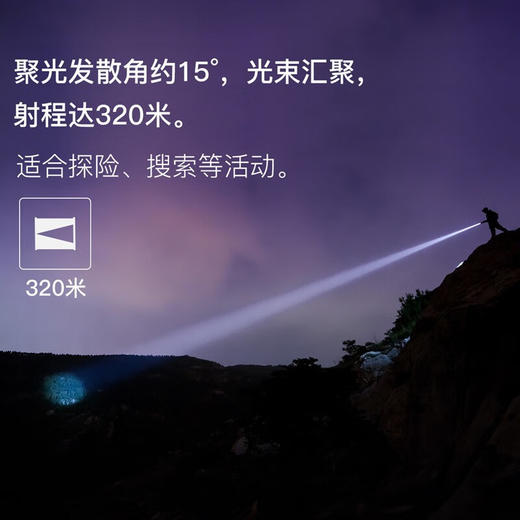 【69清仓！】务本 务本L60手电筒强光充电户外超亮远射变焦led多功能家用耐用灯usb 黑色（TBZG） 商品图5