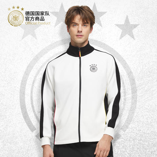 【官方正版】德国国家队 | 黑白印花经典拼接潮流运动休闲外套 商品图0