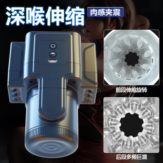 情感圈 男用降敏训练双头通暴风相机飞机杯 商品图3