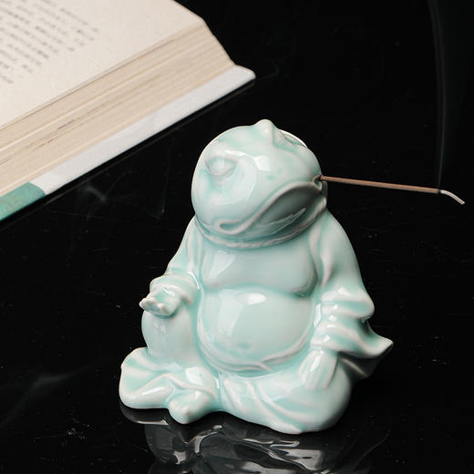 省大师雷慧仙出品弥勒蛙茶宠摆件 商品图2
