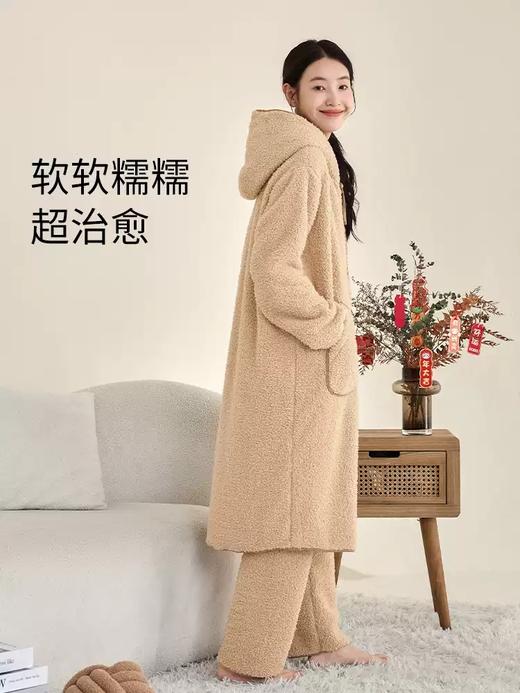 康妮雅女式长袖长裤开襟套装 商品图5