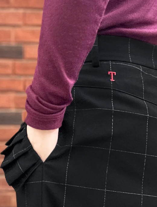 TYNVIE 袋口风琴褶装饰休闲裤 商品图6