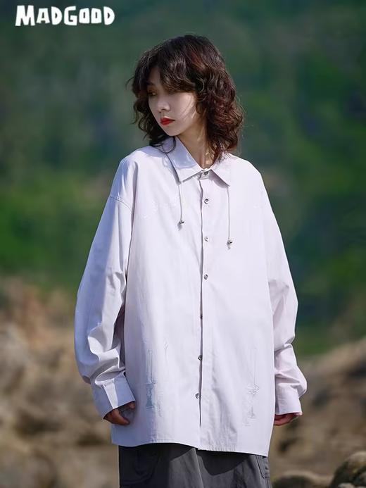 马得工地/MDGDCS243158/条纹烫银衬衫 商品图1