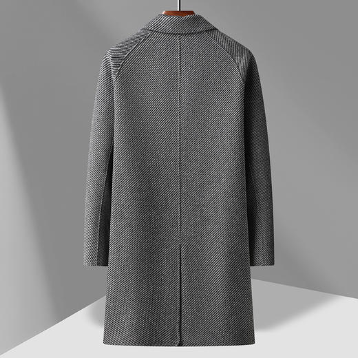 【新款DAB】大依优型大码男装羊毛呢双面呢大衣大衣外套手工呢子中长款胖子休闲男士 商品图2