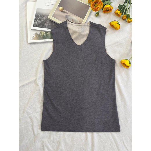 【爱侣暖心衣】 320g羊绒蚕丝保暖背心 细腻柔软 蓬松轻盈 冬天的小暖炉 男女可选~ 商品图2