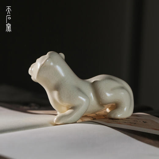 问鼎天石窑白陶泥瑞虎茶宠 商品图4