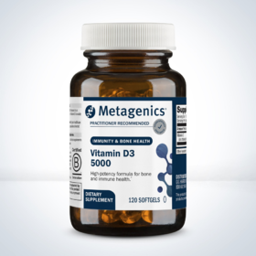 MetagenicsVitamin D3 5000 120粒 原名称 D3 5000™ 120粒【效期2026年9月底】