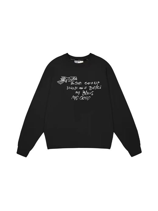 马得工地/MDGDWY243157/手写字母圆领卫衣 商品图3