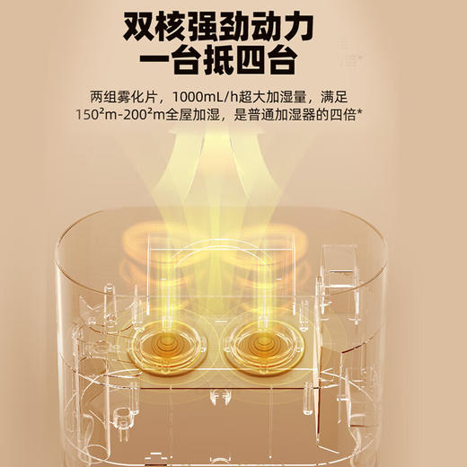 亚都（YADU）落地式加湿器家用客厅大容量大雾量智能UV杀菌SC1000-TSK12 TSK12 商品图2