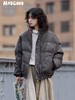 马得工地/MDMF231107/pu皮短款立领棉服 商品缩略图1