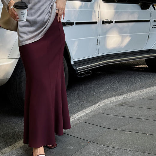 【顺丰包邮】82306 洛诗琳优雅中古包臀鱼尾半身裙女1103 商品图3