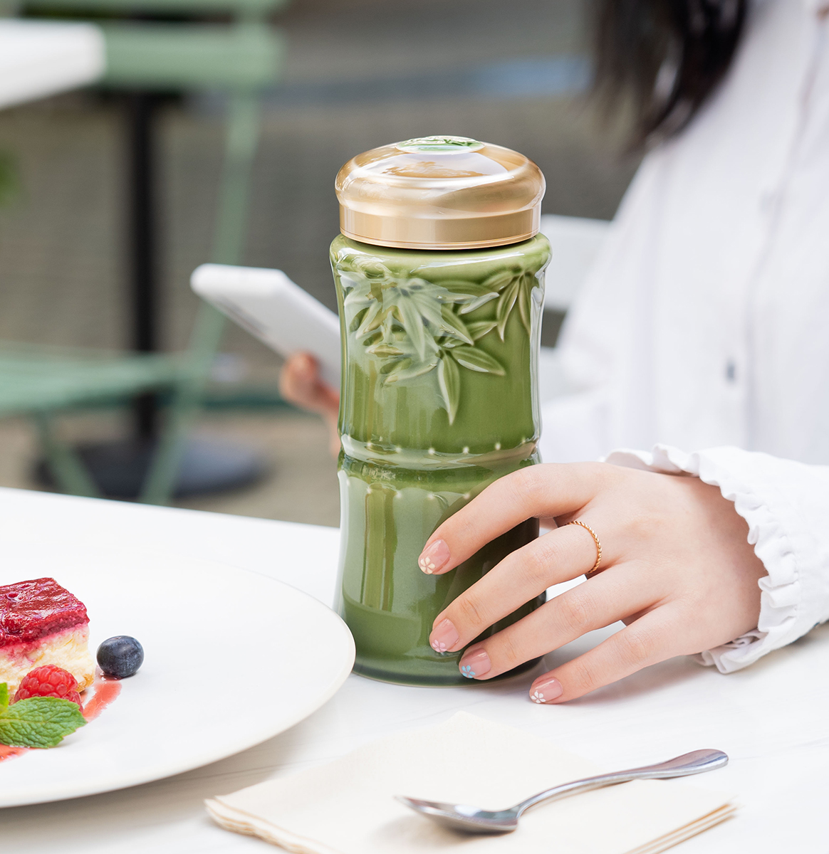 【超值体验】竹报平安随身杯（大）双层330ml