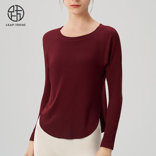 跃牌【安琪拉系列】秋季新款裸感瑜伽服女宽松性感露肩瑜伽上衣CX7405 商品图5