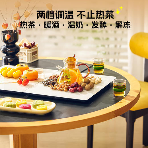 大宇（DAEWOO）暖菜板 饭菜保温板热菜板 加热桌垫菜板 电热折叠热饭热菜神器家用加热多功能定时 WB09 商品图3