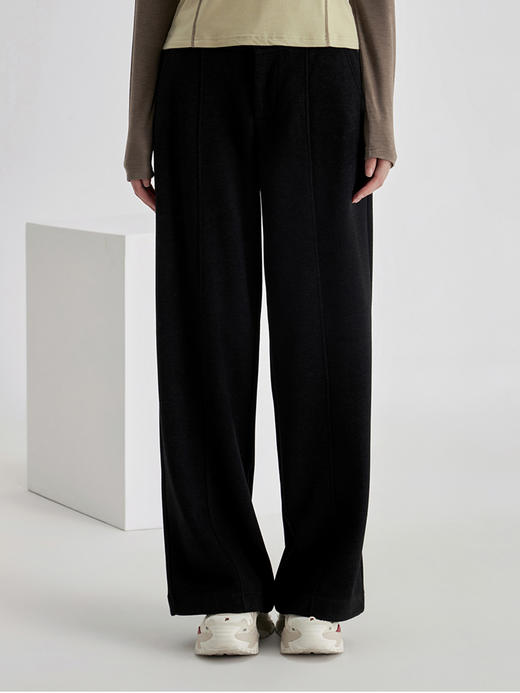 weyo秋冬款女加厚醋酸羊毛宽松阔腿裤休闲西装裤880051、880052 商品图1