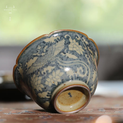 问鼎旗下留青汝瓷椒唐清音盖碗（凤凰于飞） 商品图3