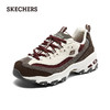 Skechers斯凯奇拼接厚底老爹鞋女休闲运动鞋149906-BUGY 棕红色/灰色 商品缩略图1