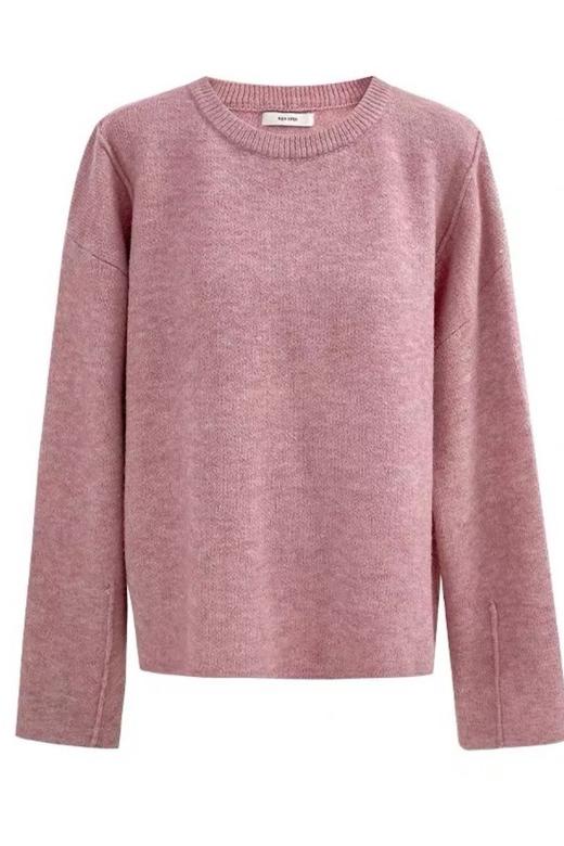 amadella 温柔甜美系粉色圆领针织上衣 17514 商品图6