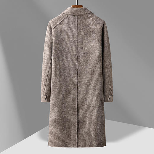 【新款DAB】大依优型大码男装羊毛呢双面呢大衣大衣外套手工呢子中长款胖子休闲男士 商品图4