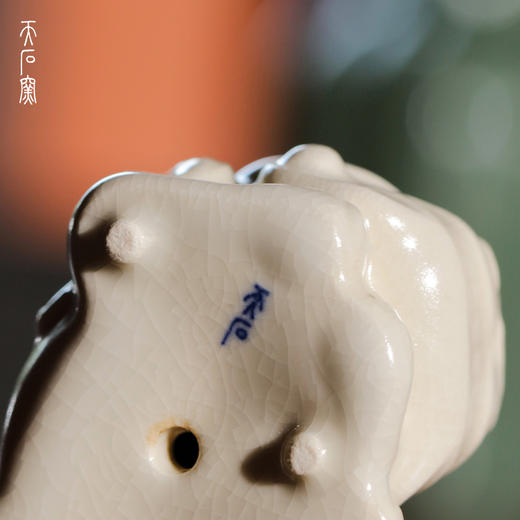 问鼎天石窑白陶泥狮子茶宠（缺货） 商品图4