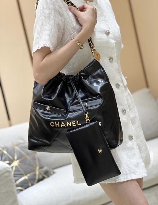 香奈儿24B22BAG双口袋黑金（HH） 商品图5