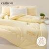 皇冠T3434沐逸抗菌大豆四季被奶黄色 商品缩略图0