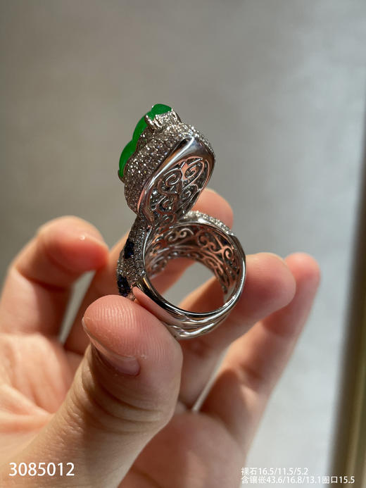 老坑艳绿葫芦戒指【3085012】具体价格微信咨询 商品图7