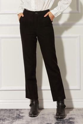 ESTELLICA 简约黑色修身长裤 10784