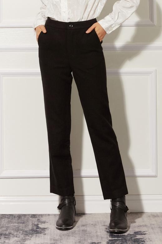 ESTELLICA 简约黑色修身长裤 10784 商品图0