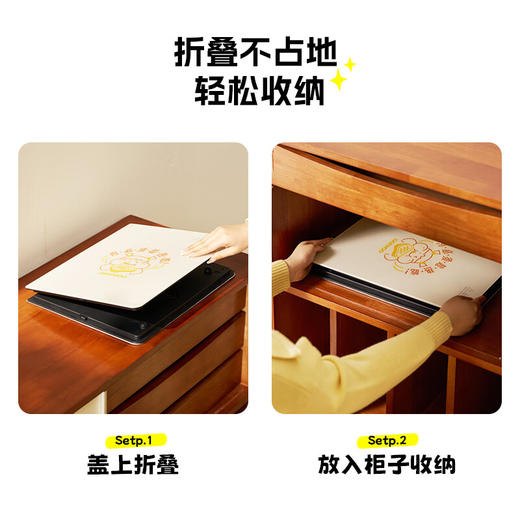 大宇（DAEWOO）暖菜板 饭菜保温板热菜板 加热桌垫菜板 电热折叠热饭热菜神器家用加热多功能定时 WB09 商品图5