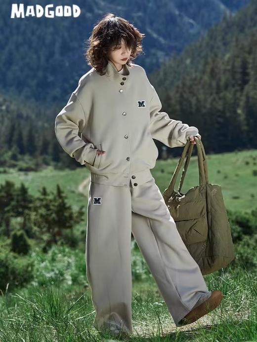 马得工地/MDGDWY243138/空气层立领卫衣开衫 商品图0