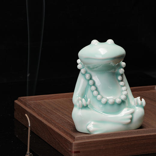 省大师雷慧仙出品修行蛙茶宠摆件 商品图1