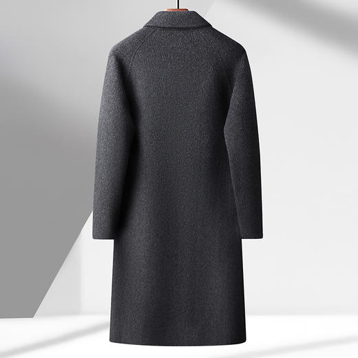 【100%羊毛】【新款DAB】大依优型大码男装羊毛呢双面呢大衣大衣外套手工呢子中长款胖子休闲男士 商品图4