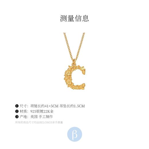 北京仓｜Alex Monroe-Floral Letter-字母C 项链［英国设计师］ 商品图5