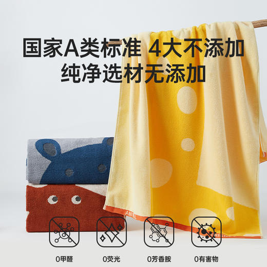 【棉疆溯源】洁丽雅纯棉森林系列毛浴巾亲肤吸水速干成人柔软新疆棉 商品图1