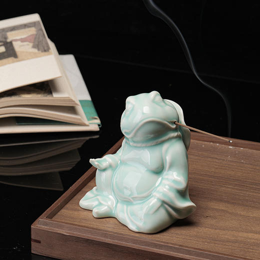 省大师雷慧仙出品弥勒蛙茶宠摆件 商品图1