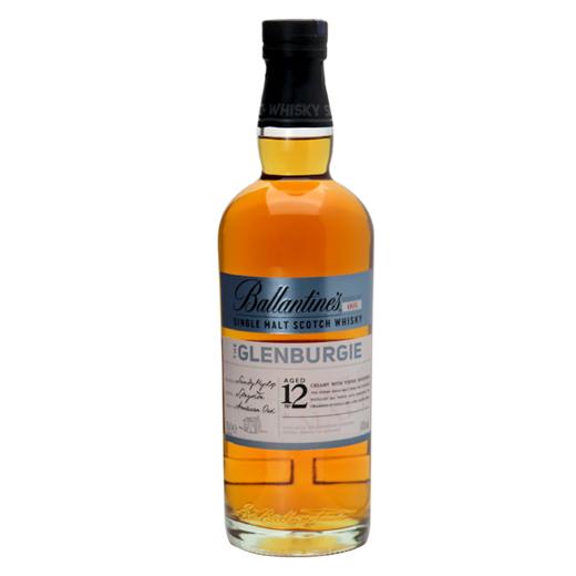 百龄坛（Ballantine’s）洋酒 百龄坛苏格兰威士忌 进口洋酒调配型 格伦伯吉12年陈酿 无盒 商品图0