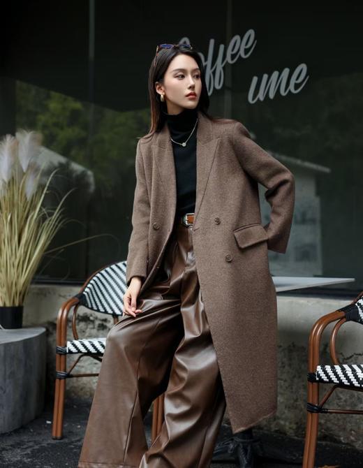 骆驼绒丝澳毛大衣 商品图3