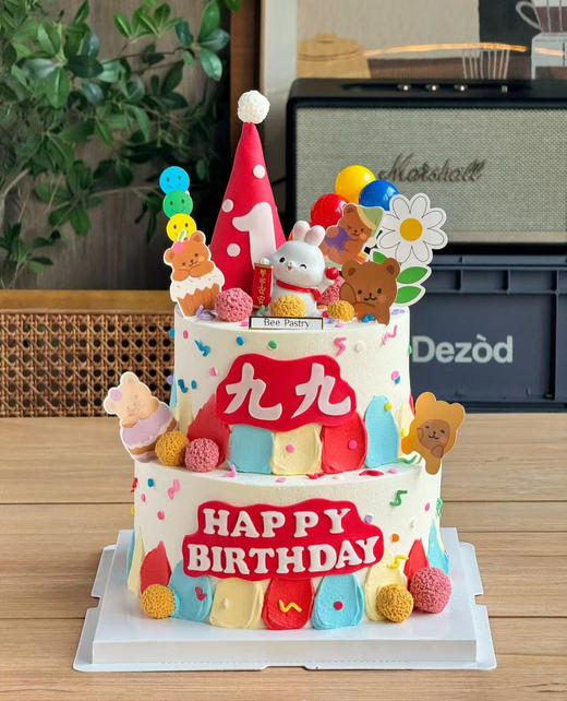 萌兔兔蛋糕G款 双层 商品图0