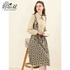 勿忘花格子拼接衬衫连衣裙女初秋2025春季新款气质假两件内搭裙子 商品缩略图3
