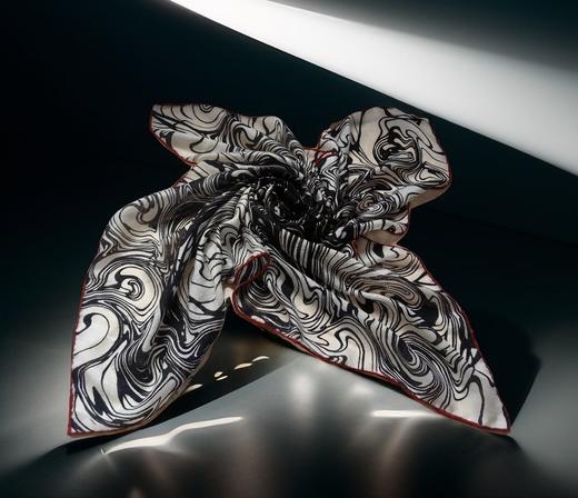 优品堂【素时锦年2】100x100精品绵羊毛方巾 商品图3